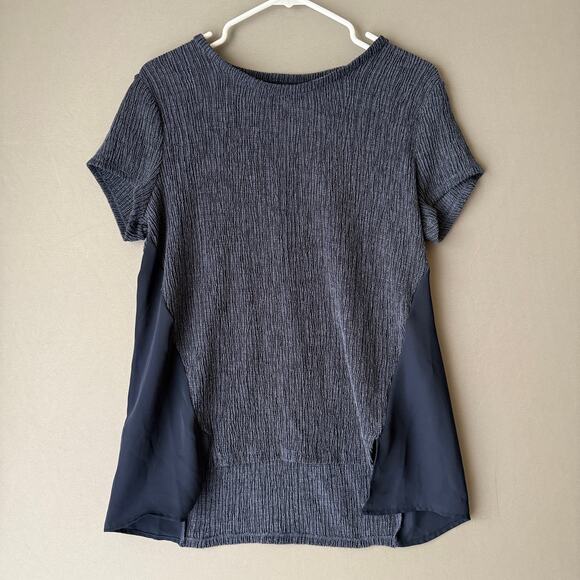 Simply Vera Vera Wang Top Size S Blue Short Sleeve blouse‎ - Picture 1 of 8